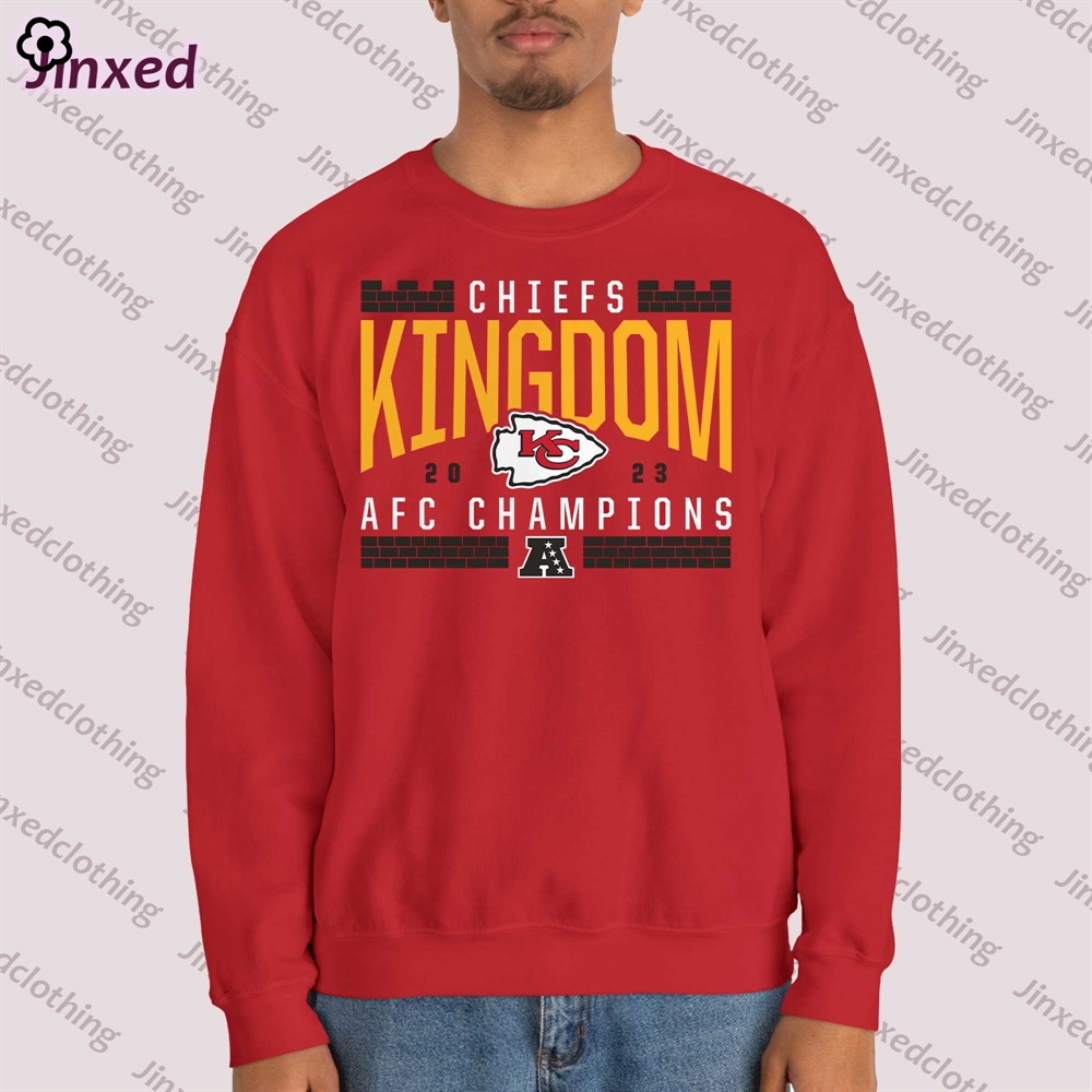 Official Kansas City Chiefs Fanatics Branded 2023 Afc Champions Hometown Not Done T-shirt Sweatshirt 